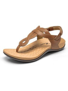 Comfortable Women's Orthopedic Flat Sandals with Arch Support for All-Day Wear